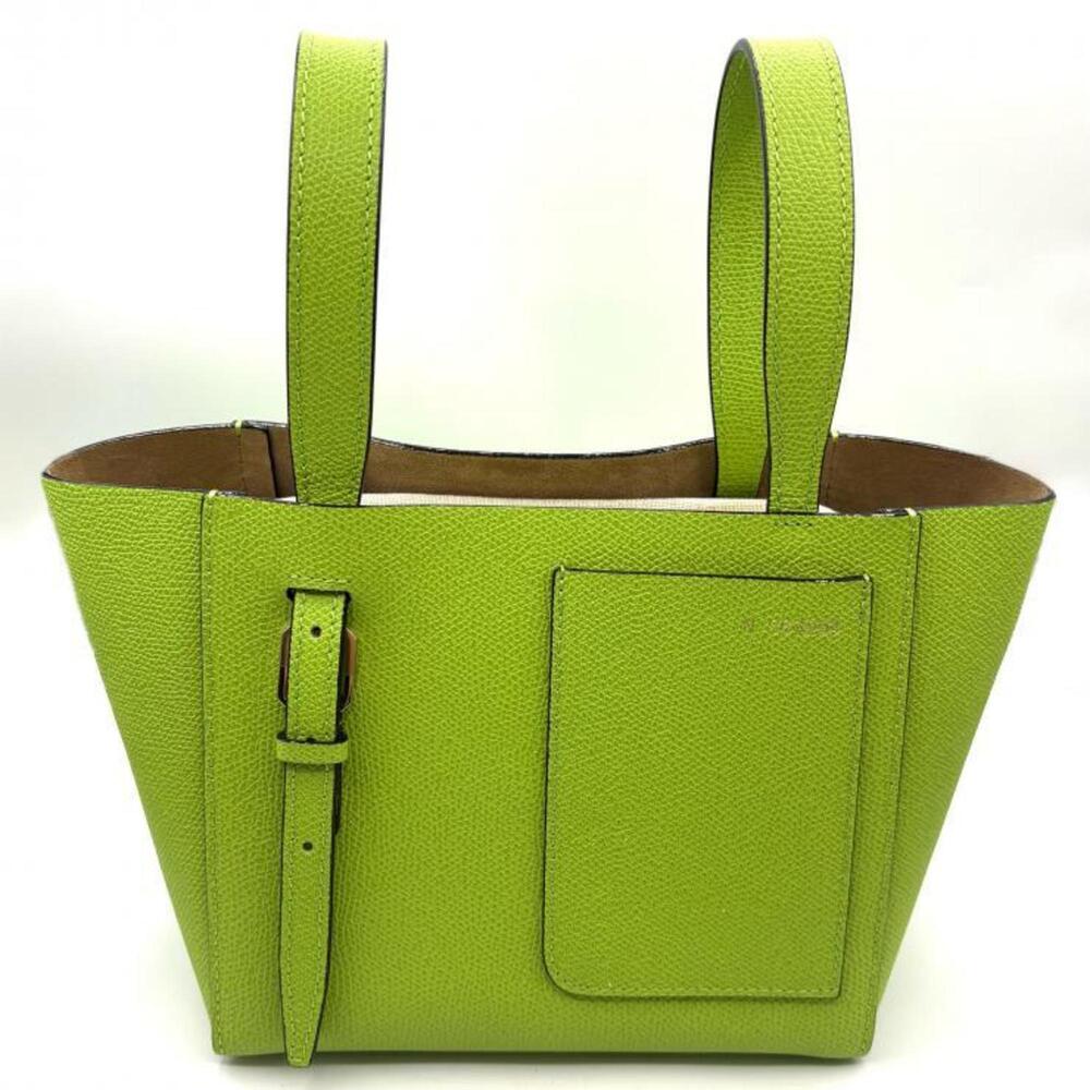 Valextra Bucket Micro Shoulder Bag, Apple Green (WBSF0090028LOCTFVE)